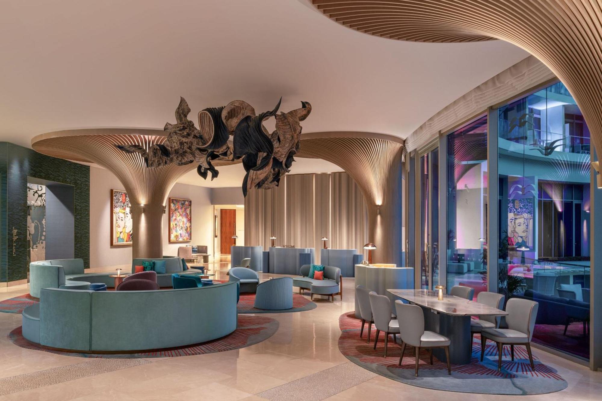 W Singapore - Sentosa Cove Εξωτερικό φωτογραφία The lobby of the hotel